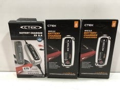 3 X CTEK XS 0.8 UK BATTERY CHARGER