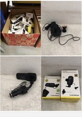 40 X ASSORTED ITEMS TO INCLUDE SCOSCHE BTFREQ HANDS-FREE CAR KIT WITH FM TRANSMITTER