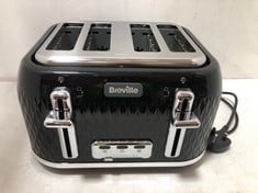 BREVILLE CURVE COLLECTION BLACK GLOSS 4 SLICE TOASTER