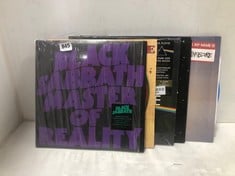 5 X ASSORTED VINYLS TO INCLUDE BLACK SABBATH MASTER OF REALITY VINYL