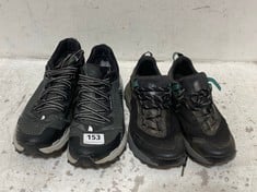 NORTH FACE TRAINERS BLACK/WHITE SIZE 8 TO INCLUDE NORTH FACE TRAINERS BLACK SIZE 5