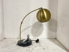 3 X JOHN LEWIS HECTOR TABLE LAMPS ANTIQUE BRASS