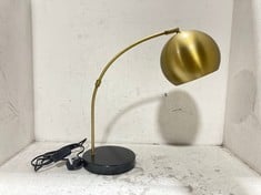 3 X JOHN LEWIS HECTOR TABLE LAMPS ANTIQUE BRASS