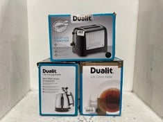 3 X ASSORTED DUALIT ITEMS TO INCLUDE 2.0L DOME KETTLE STAINLESS STEEL