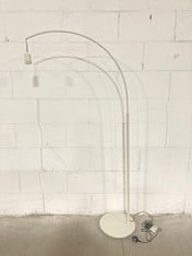 2 X JOHN LEWIS METAL ARC FLOOR LAMP