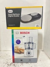 BOSCH MCM3100WGB MULTI TALENT 3 BLENDER TO INCLUDE OONI DUAL PLATFORM DIGITAL SCALES