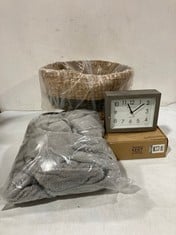 5 X ASSORTED ITEMS TO INCLUDE THOMAS KENT SMITHFIELD MANTEL CLOCK