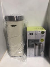 EKO GALLERIA SENSOR BIN - 12L TO INCLUDE JOHN LEWIS 40L BIN IN GREY