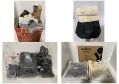 BOX OF ASSORTED PUSHCHAIR ACCESSORIES TO INCLUDE ANYDAY JOHN LEWIS PUSHCHAIR CUP HOLDER IN BLACK