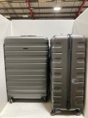 2 X ANYDAY JOHN LEWIS LARGE HARD SHELL SUITCASES - DARK GREY