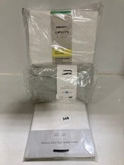 3 X ASSORTED BEDDING ITEMS TO INCLUDE JOHN LEWIS STANDARD FITTED SHEET - WHITE - KING SIZE