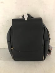 STACKERS PLAIN LAPTOP BACKPACK- BLACK