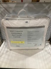 JOHN LEWIS DUAL LAYER SOFT TOUCH WASHABLE MATTRESS TOPPER IN SMALL DOUBLE