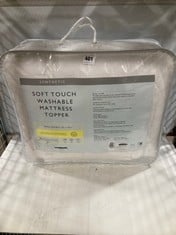 JOHN LEWIS DUAL LAYER SOFT TOUCH WASHABLE MATTRESS TOPPER IN SMALL DOUBLE