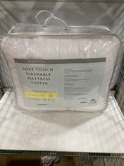 JOHN LEWIS DUAL LAYER SOFT TOUCH WASHABLE MATTRESS TOPPER IN DOUBLE