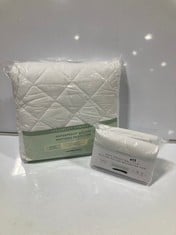 JOHN LEWIS SOFT TOUCH WASHABLE QUILTED PILLOW PROTECTOR PAIR TO INCLUDE JOHN LEWIS WATERPROOF MATTRESS PROTECTOR IN DOUBLE