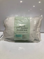 PAIR OF JOHN LEWIS ACTIVE ANTI-ALLERGY PILLOWS WITH HEIQ ALLERGEN TECH