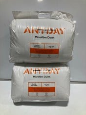 2 X JOHN LEWIS ANYDAY DUVETS IN SIZE KING 10.5 TOG