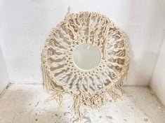 12 X STONE THE CROWS SMALL CLASSIC MACRAME MIRROR - - TOTAL RRP £576