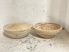 16 X STONE THE CROWS MEDIUM ROUND BOWL DIAMETER 30 CMs - TOTAL RRP £480