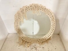 4 X STONE THE CROWS LARGE CLASSIC MACRAME MIRROR - - TOTAL RRP £280