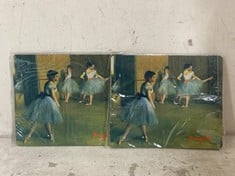 100 X STONE THE CROWS DEGAS BALLET CLASS - MOUSE MAT - WIDTH 24 CM - TOTAL RRP £400