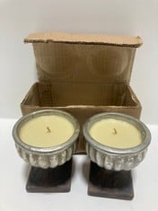 36 X STONE THE CROWS PLAIN CANDLE HOLDER - SILVER - HEIGHT 10CM - TOTAL RRP £252