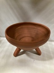 11 X STONE THE CROWS LARGE FOOTED BOWL - ORANGE - DIAMETER 28CM - TOTAL RRP £176