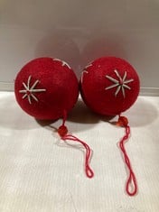 60 X STONE THE CROWS LG FELT BAUBLE & POM POM-HGT 30CM - TOTAL RRP £360