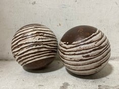 36 X STONE THE CROWS POTTERY DECORATIVE BALL