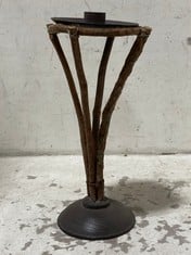 8 X STONE THE CROWS LARGE CANDLESTICK - BRANCHING OUT-HEIGHT 28 CM - TOTAL RRP £128