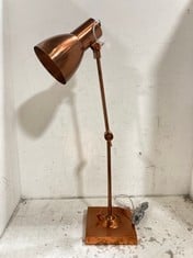 1 X STONE THE CROWS LOUIS ADJUSTABLE TABLE LAMP BASE-DIA 14CMS - TOTAL RRP £180