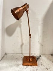 1 X STONE THE CROWS LOUIS ADJUSTABLE TABLE LAMP BASE-DIA 14CMS - TOTAL RRP £180