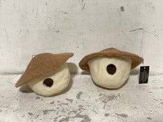 24 X STONE THE CROWS SET OF 2 BIRDHOUSES - TOTAL RRP £240