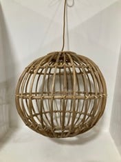 1 X STONE THE CROWS MEDIUM SPHERE PENDANT LIGHT - (H) 45 X (W) 45 X (D) 45 CM - TOTAL RRP £135