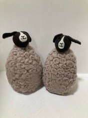 8 X STONE THE CROWS LARGE UPRIGHT JACOB SHEEP - TOTAL RRP £128