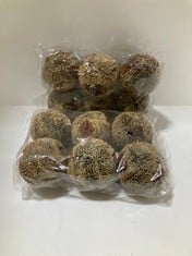 56 X STONE THE CROWS SET OF 6 SM LIGHT REED BALLS - DIAMETER 8CM - TOTAL RRP £616