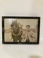 24 X STONE THE CROWS FISHERMAN AND HORSE PRINT