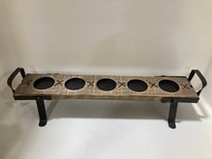 4 X STONE THE CROWS FIVE PART CANDLE STAND