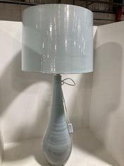 3 X STONE THE CROWS LARGE TEARDROP LAMP BASE - PASTEL MINT TO INCLUDE LAMP SHADE - PASTEL MINT - TOTAL RRP £190