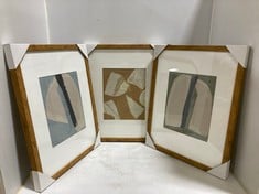 ESSENCE TEXTURED ABSTRACT ART SET OF 3 RRP: £239