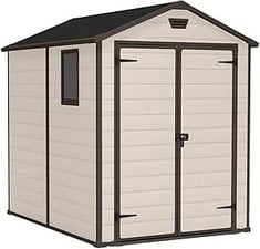 KETER MANOR 6 X 5FT GARDEN STORAGE SHED - RRP £575 (ZONE 2)