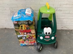 LITTLE TIKES COZY COUPE RIDE ON CAR TO INCLUDE LITTLE TIKES DINO COZY COUPE RIDE ON (ZONE 2)