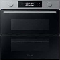 SAMSUNG SERIES 4 DUAL COOK FLEX SMART SINGLE BUILT IN OVEN IN STAINLESS STEEL - MODEL NO. NV7B45205AS/U4 - RRP £649 (ZONE 2)