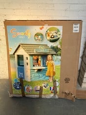 SMOBY SWEETY CORNER GARDEN PLAYHOUSE - MODEL NO. U66HJ - RRP £155 (ZONE 2)