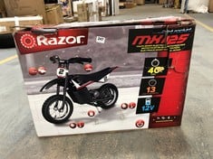 RAZOR DIRT ROCKET MX125 YOUTH SPORT ELECTRIC MOTOCROSS BIKE - RRP £279 (COLLECTION ONLY) (ZONE 2)