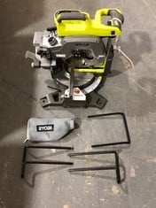 RYOBI 18V 216MM SLIDING COMPOUND MITRE SAW - MODEL NO. R18MS216-0 - RRP £299 (ZONE 1) (COLLECTION ONLY)