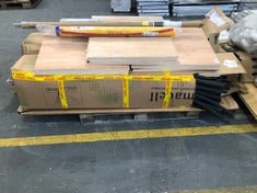 PALLET OF ASSORTED ITEMS TO INCLUDE METERS OF CLASS O BLACK 15 X 9MM SLIT 2M - MODEL NO. 190600 (ZONE 3) (KERBSIDE PALLET DELIVERY)