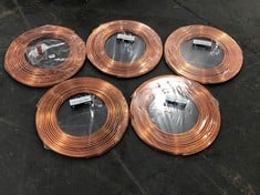 4 X LAWTON COPPER TUBE 5/16'' 30M COIL - TOTAL LOT RRP £368 (ZONE 3)