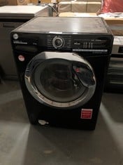 HOOVER H-WASH 300 FREESTANDING WASHING MACHINE IN BLACK - MODEL NO. H3WS4105TACBE-80 - RRP £289 (ZONE 1)